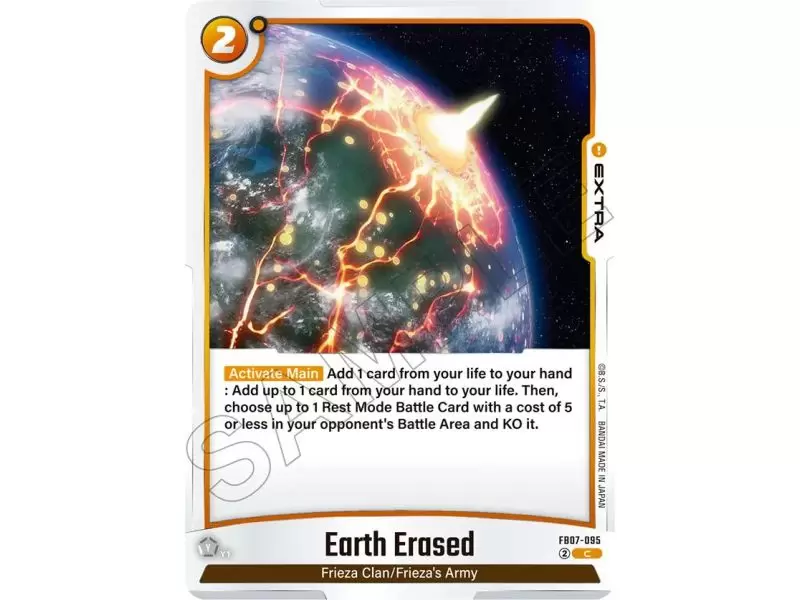 Earth Erased (Common) – FB07 Wish for Shenron | Carta DRAGON BALL en México