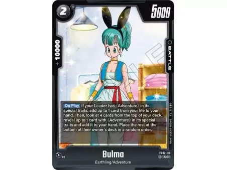 Bulma (Uncommon) – FB07 Wish for Shenron | Carta DRAGON BALL en México