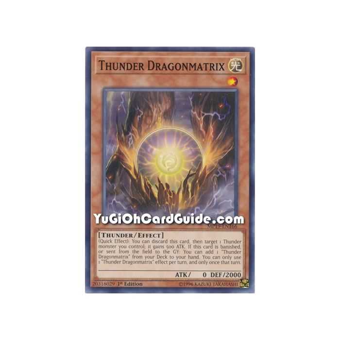 Thunder Dragonmatrix (Common) – 2019 Gold Sarcophagus Mega Pack | Carta YUGIOH en México