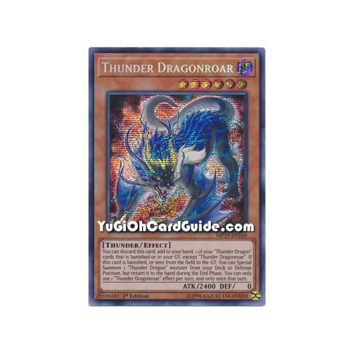 Thunder Dragonroar (Prismatic Secret Rare) – 2019 Gold Sarcophagus Mega Pack | Carta YUGIOH en México