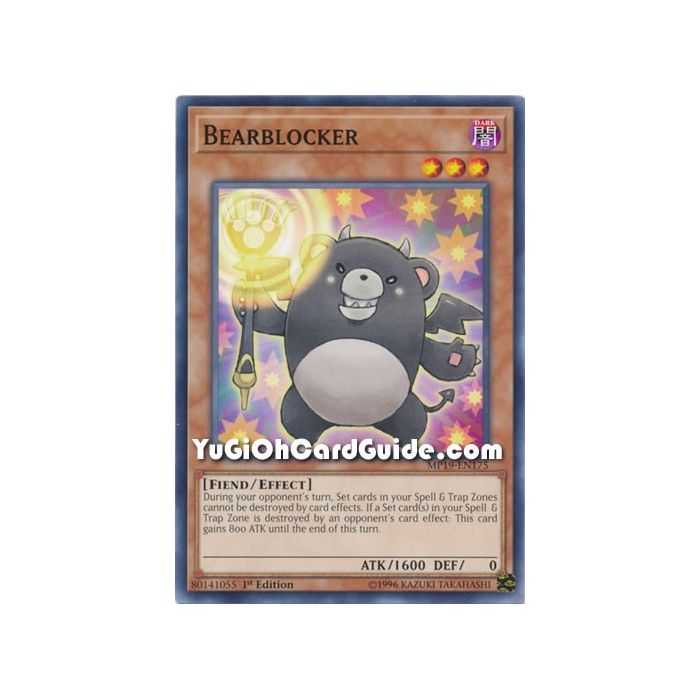 Bearblocker (Common) – 2019 Gold Sarcophagus Mega Pack | Carta YUGIOH en México