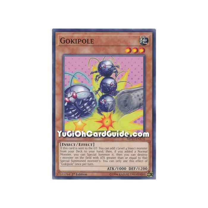 Gokipole (Common) – 2019 Gold Sarcophagus Mega Pack | Carta YUGIOH en México