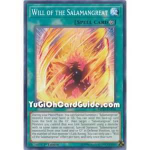 Will of the Salamangreat (Common) – 2019 Gold Sarcophagus Mega Pack | Carta YUGIOH en México
