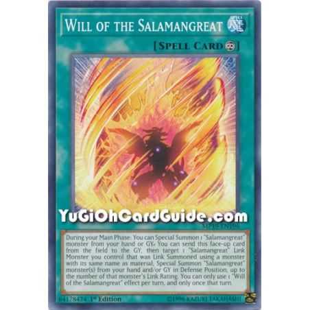 Will of the Salamangreat (Common) – 2019 Gold Sarcophagus Mega Pack | Carta YUGIOH en México