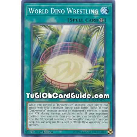 World Dino Wrestling (Common) – 2019 Gold Sarcophagus Mega Pack | Carta YUGIOH en México