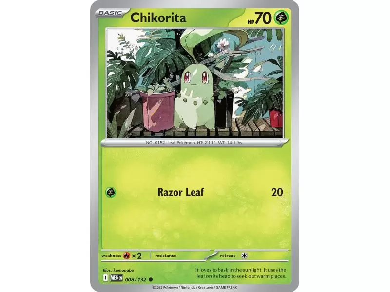 Chikorita (Common) – ME01 Mega Evolution | Carta POKEMON en México