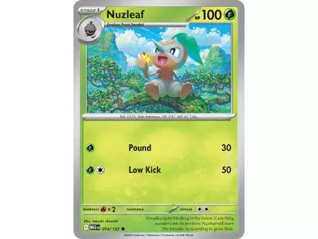 Nuzleaf (Common) – ME01 Mega Evolution | Carta POKEMON en México