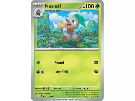 Nuzleaf (Common) – ME01 Mega Evolution | Carta POKEMON en México