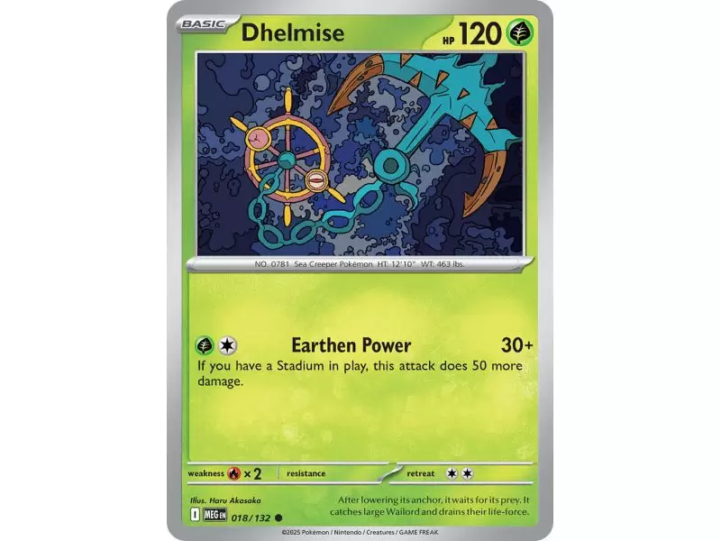 Dhelmise (Common) – ME01 Mega Evolution | Carta POKEMON en México