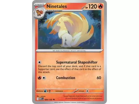 Ninetales (Uncommon) – ME01 Mega Evolution | Carta POKEMON en México