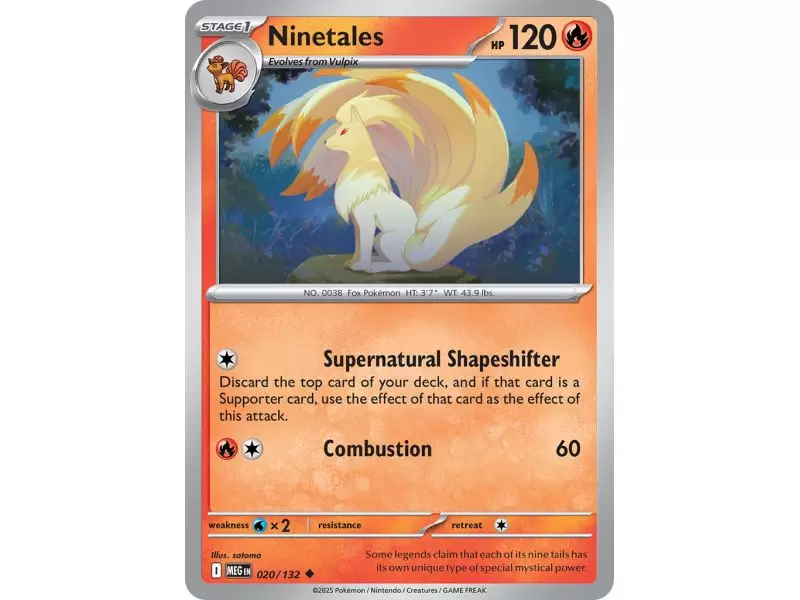Ninetales (Uncommon) – ME01 Mega Evolution | Carta POKEMON en México