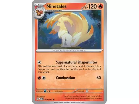 Ninetales (Uncommon) – ME01 Mega Evolution | Carta POKEMON en México
