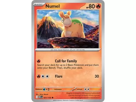 Numel (Common) – ME01 Mega Evolution | Carta POKEMON en México