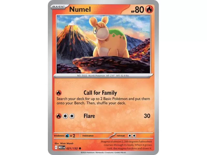 Numel (Common) – ME01 Mega Evolution | Carta POKEMON en México