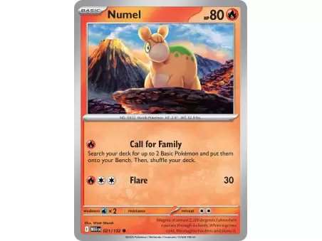 Numel (Common) – ME01 Mega Evolution | Carta POKEMON en México