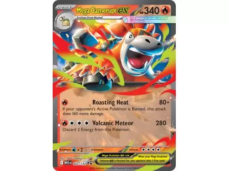 Mega Camerupt ex (Double Rare) – ME01 Mega Evolution | Carta POKEMON en México