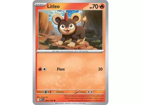 Litleo (Common) – ME01 Mega Evolution | Carta POKEMON en México
