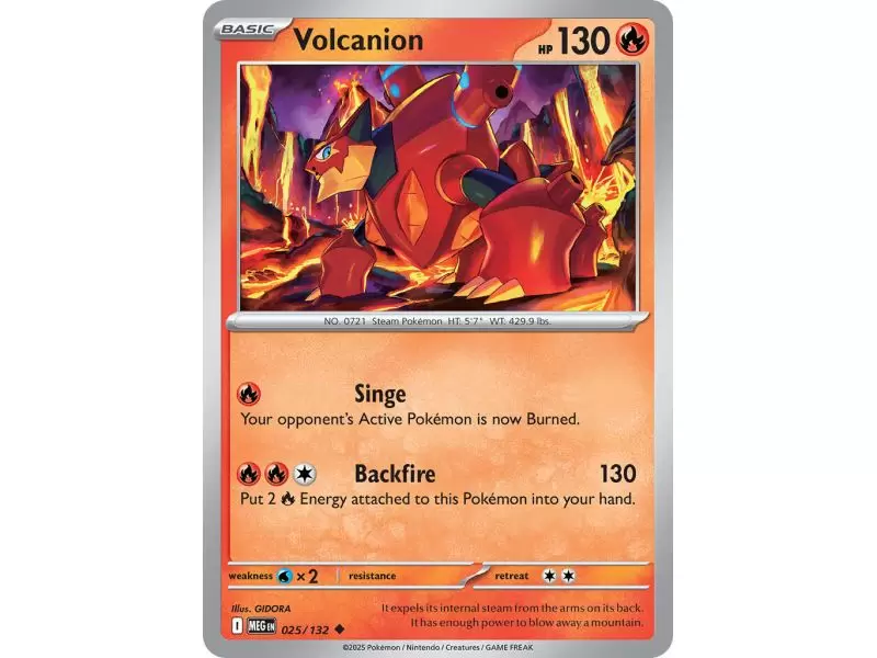 Volcanion (Uncommon) – ME01 Mega Evolution | Carta POKEMON en México