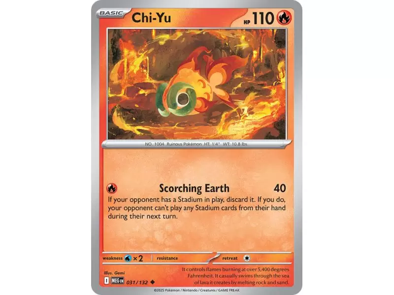 Chi-Yu (Uncommon) – ME01 Mega Evolution | Carta POKEMON en México