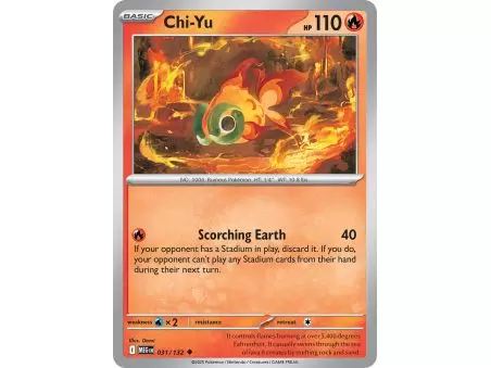 Chi-Yu (Uncommon) – ME01 Mega Evolution | Carta POKEMON en México