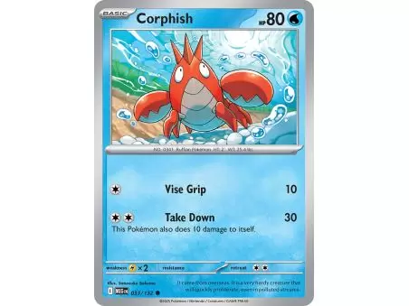 Corpish (Common) – ME01 Mega Evolution | Carta POKEMON en México