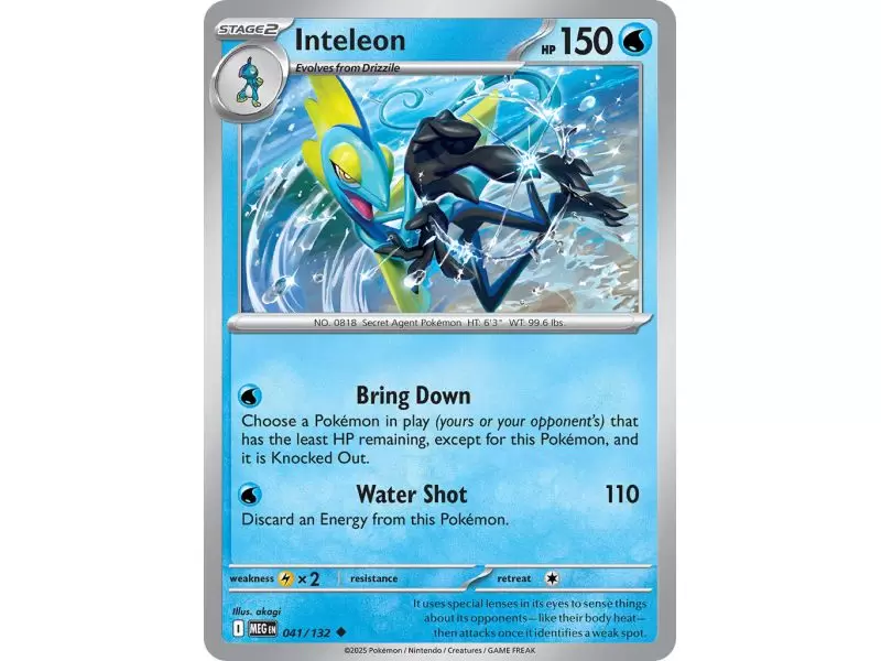 Inteleon (Uncommon) – ME01 Mega Evolution | Carta POKEMON en México