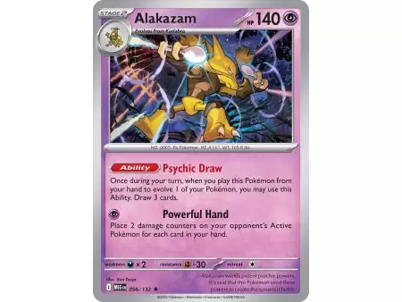 Alakazam (Rare Holofoil) – ME01 Mega Evolution | Carta POKEMON en México