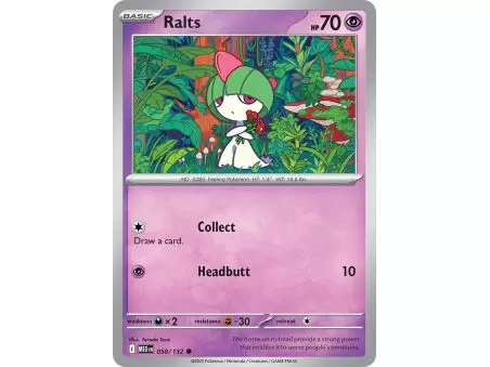Ralts (Common) – ME01 Mega Evolution | Carta POKEMON en México
