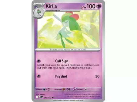 Kirlia (Common) – ME01 Mega Evolution | Carta POKEMON en México