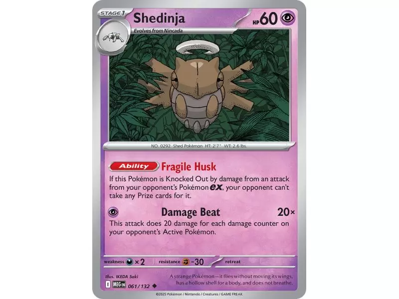 Shedninja (Uncommon) – ME01 Mega Evolution | Carta POKEMON en México