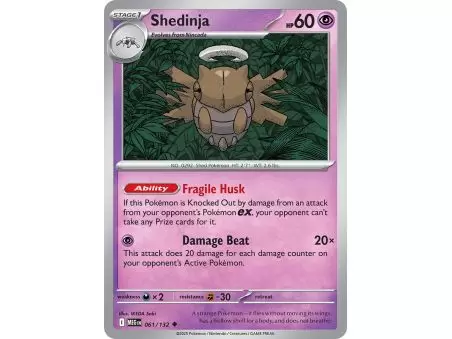 Shedninja (Uncommon) – ME01 Mega Evolution | Carta POKEMON en México