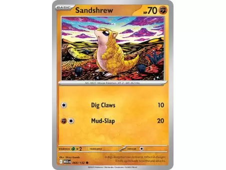 Sandshrew (Common) – ME01 Mega Evolution | Carta POKEMON en México