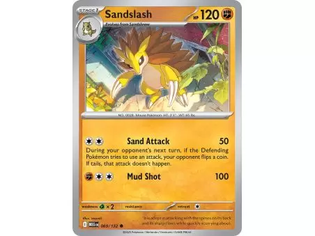Sandslash (Common) – ME01 Mega Evolution | Carta POKEMON en México