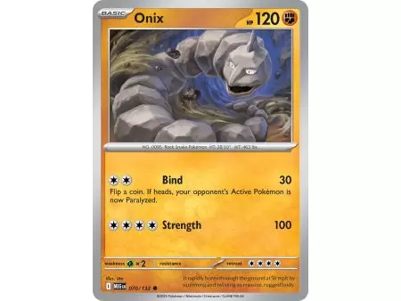 Onix (Common) – ME01 Mega Evolution | Carta POKEMON en México