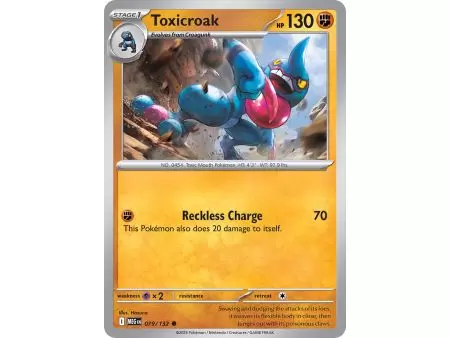 Toxicroak (Common) – ME01 Mega Evolution | Carta POKEMON en México