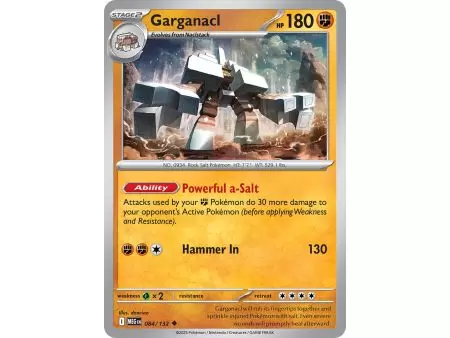 Garganacl (Uncommon) – ME01 Mega Evolution | Carta POKEMON en México