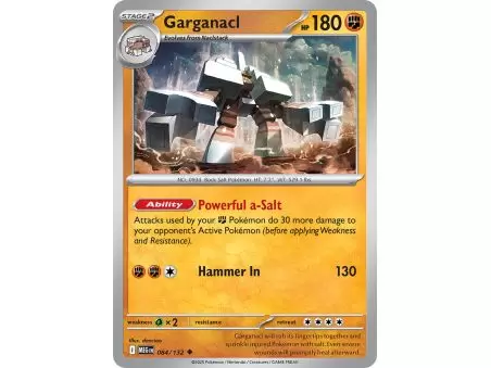 Garganacl (Uncommon) – ME01 Mega Evolution | Carta POKEMON en México