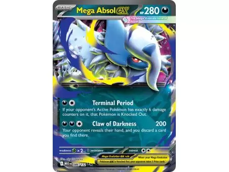 Mega Absol ex (Double Rare) – ME01 Mega Evolution | Carta POKEMON en México