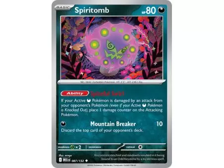 Spiritomb (Uncommon) – ME01 Mega Evolution | Carta POKEMON en México