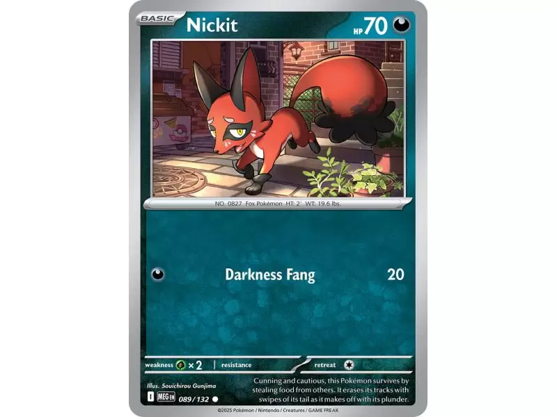 Nickit (Common) – ME01 Mega Evolution | Carta POKEMON en México