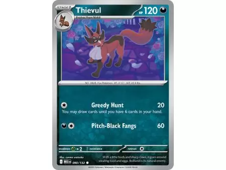Thievul (Common) – ME01 Mega Evolution | Carta POKEMON en México