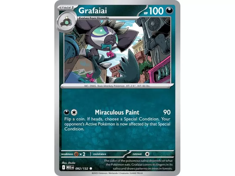 Grafaiai (Common) – ME01 Mega Evolution | Carta POKEMON en México