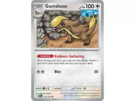Gumshoos (Uncommon) – ME01 Mega Evolution | Carta POKEMON en México