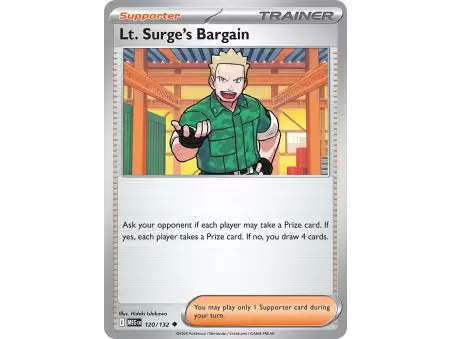Lt. Surge's Bargain (Uncommon) – ME01 Mega Evolution | Carta POKEMON en México