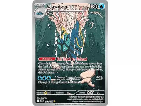 Clawitzer (Illustration Rare) – ME01 Mega Evolution | Carta POKEMON en México