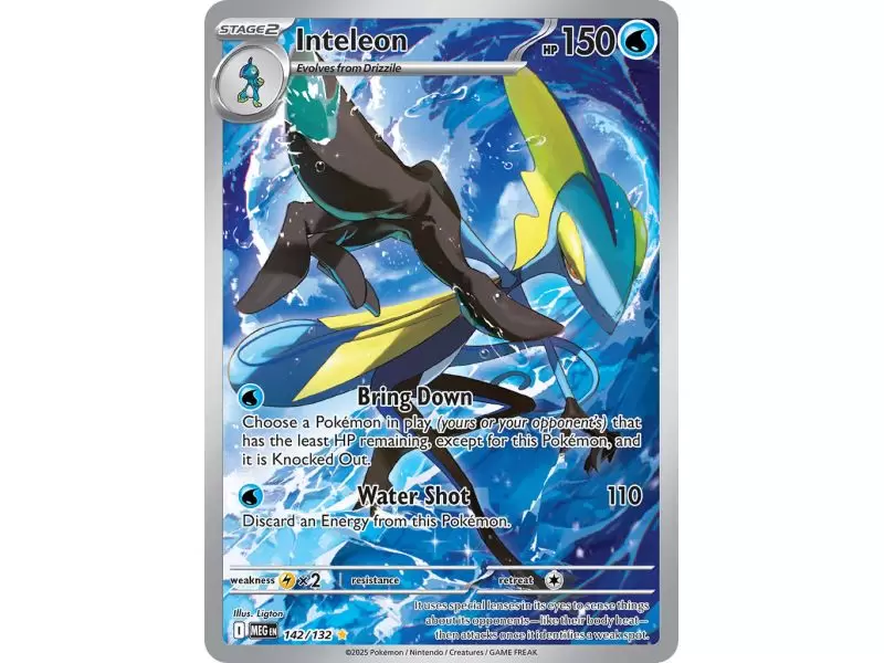Inteleon (Illustration Rare) – ME01 Mega Evolution | Carta POKEMON en México