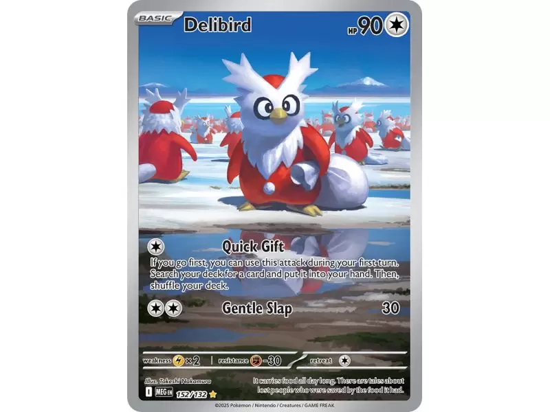 Delibird (Illustration Rare) – ME01 Mega Evolution | Carta POKEMON en México