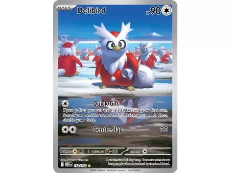 Delibird (Illustration Rare) – ME01 Mega Evolution | Carta POKEMON en México
