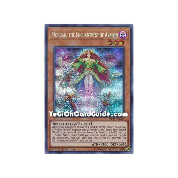 Morgan, the Enchantress of Avalon (Prismatic Secret Rare) – 2019 Gold Sarcophagus Mega Pack | Carta YUGIOH en México