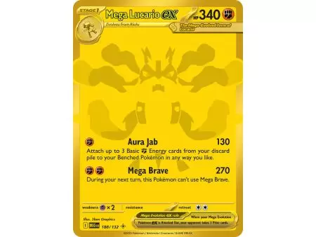 Mega Lucario ex (Mega Hyper Rare) – ME01 Mega Evolution | Carta POKEMON en México